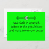 信仰及び信仰 ポストカード (正面/裏面)