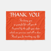 信仰品回収 フリースブランケット (正面(横))