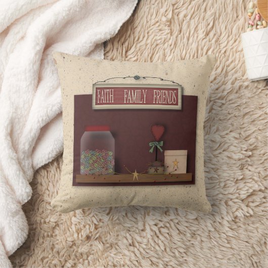 信仰家族友人枕 クッション (ブランケット)