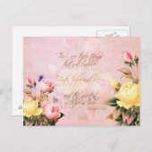 信仰希望と愛のバラ ポストカード (正面/裏面)