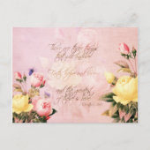 信仰希望と愛のバラ ポストカード (正面)