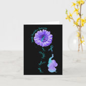 信仰希望と闘う愛の象の自殺予防 カード (黄色い花)