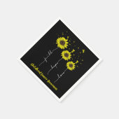 信仰希望ひまわり愛ひまわり幼少期がんアワレ スタンダードカクテルナプキン (角)