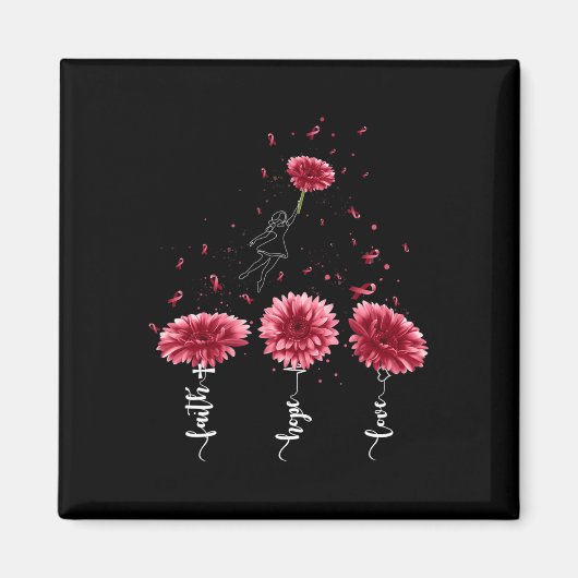 信仰希望バーガンディひまわり脳動脈瘤 マグネット (正面)