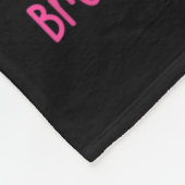 信仰希望ピンクのリボン胸がん待ち望む フリースブランケット (角)