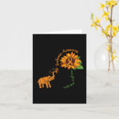 信仰希望ファイトラブ白血病認識度リボンGr カード (黄色い花)