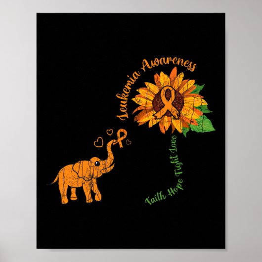 信仰希望ファイトラブ白血病認識度リボンGr ポスター (正面)