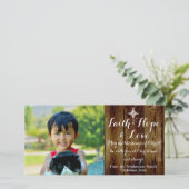 信仰希望ラブクリスチャンヴィンテージクリスマス シーズンカード (スタンド正面)