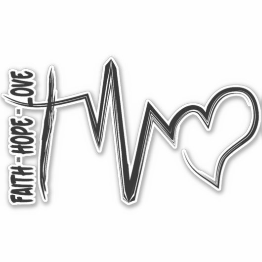 信仰希望ラブクリスチャン シール (正面)