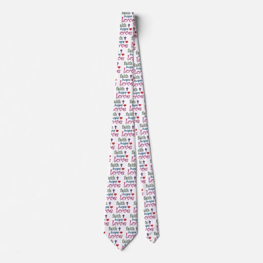 信仰希望ラブクロスハートネクタイ ネクタイ (正面)