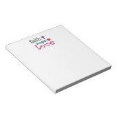 信仰希望ラブクロスハート ノートパッド (アングル)