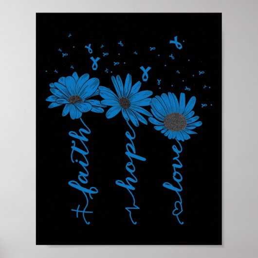 信仰希望ラブデキュイツ認識度月ブルーリブ ポスター (正面)