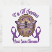 信仰希望ラブトンフライ乳がん認識度 スパークリングワインラベル (シングルラベル)