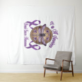 信仰希望ラブトンフライ乳がん認識度 タペストリー (インサイチュ(横))