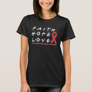 信仰希望ラブフォンヴィルブランド病認識度 Tシャツ