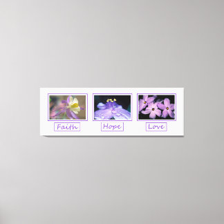 信仰希望ラブフラワーズキャンバスプリントプリント キャンバスプリント