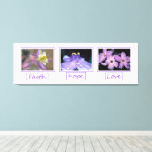 信仰希望ラブフラワーズキャンバスプリントプリント キャンバスプリント (インサイチュ (ウッドフロア))