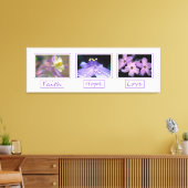 信仰希望ラブフラワーズキャンバスプリントプリント キャンバスプリント (インサイチュ (リビング))