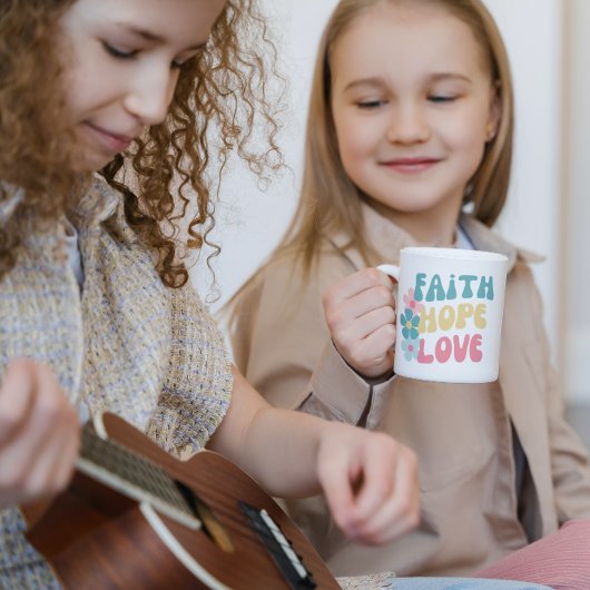 信仰希望ラブ感動的引用文 コーヒーマグカップ