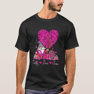 信仰希望ラブ格言リボン乳がんアワレネ Tシャツ