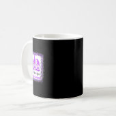 信仰希望ラブ格言線維筋痛認識度ループ コーヒーマグカップ (正面左)