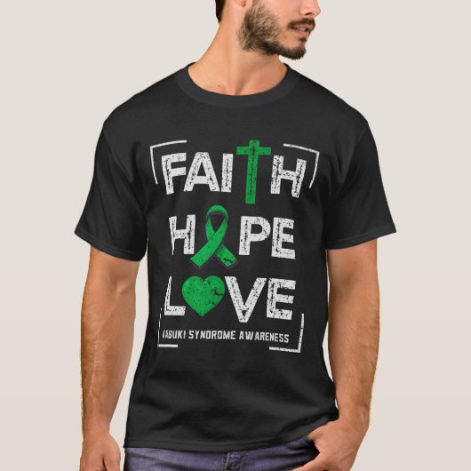信仰希望ラブ歌舞伎症候群認識度 Tシャツ (正面)