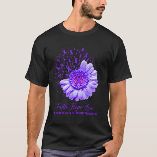 信仰希望ラブ肺高血圧症認識度 Tシャツ (正面)