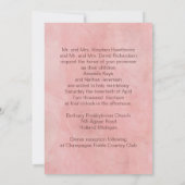 信仰希望愛のクリスチャン5 x 7 ウェディング 招待状 (裏面)