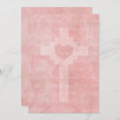 信仰希望愛のクリスチャン5 x 7 ウェディング 招待状 (正面/裏面)