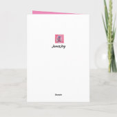 信仰希望愛乳がんピンクリボンカード カード (裏面)