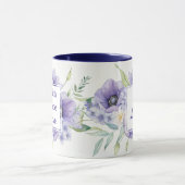 信仰希望愛 水彩の花 イニシャル マグカップ (中央)