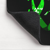 信仰希望Love I衣服グリーン脳障害 マウスパッド (コーナー)