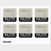 信仰広場ステッカーの土台 スクエアシール (シート)