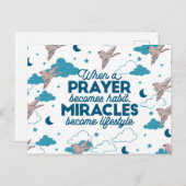 信仰引用文と鳥柄 シーズンポストカード (正面/裏面)