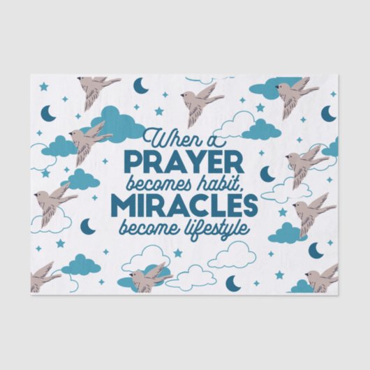 信仰引用文と鳥柄 薄葉紙 (正面)