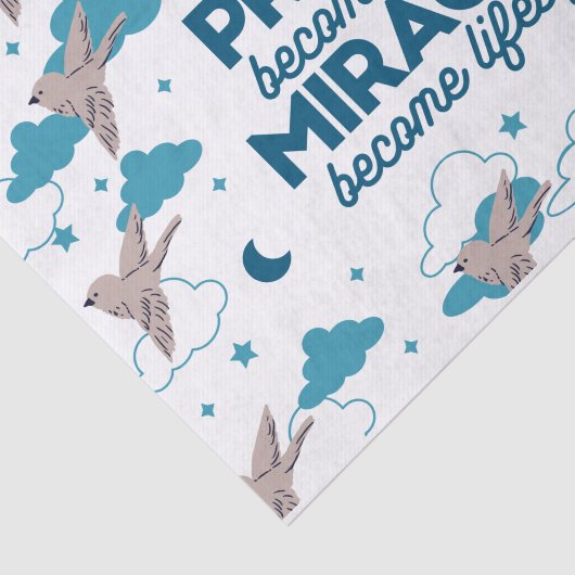 信仰引用文と鳥柄 薄葉紙 (詳細)