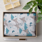 信仰引用文と鳥柄 薄葉紙 (ギフト)