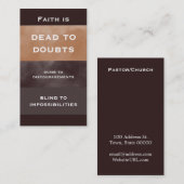 信仰引用文シンプル名刺 名刺 (正面/裏面)