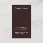 信仰引用文シンプル名刺 名刺 (裏面)