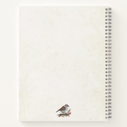 信仰引用文彼の目はスパローの水色に ノートブック (裏面)