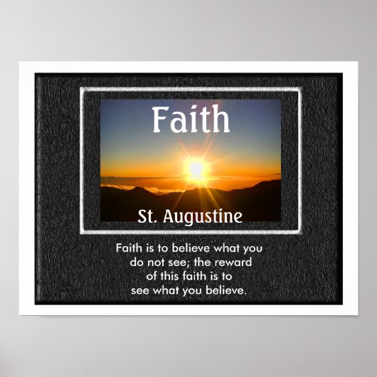 信仰引用文 – ポスター (正面)