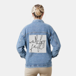 信仰形式で歩く デニムジャケット