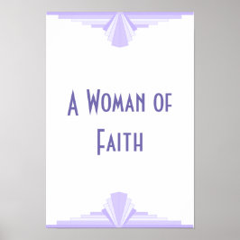 信仰心のある女性ポスター ポスター