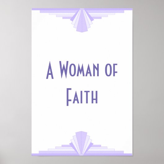 信仰心のある女性ポスター ポスター (正面)
