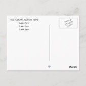 信仰心のピンク色のはがきで喜ばしい ポストカード (裏面)