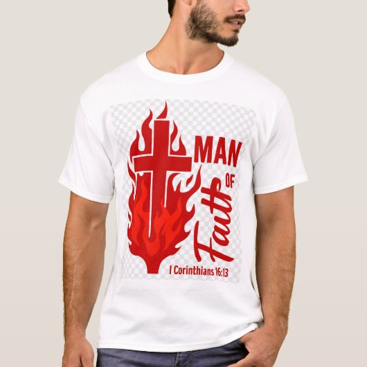信仰心の強い人 Tシャツ (正面)