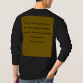 信仰心 聖霊の実 ブラック長袖 Tシャツ (裏面)