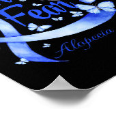 信仰恐怖脱毛症認識度蝶 ポスター (角)