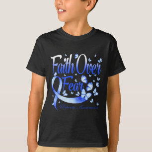 信仰恐怖脱毛症認識度蝶 Tシャツ
