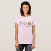 信仰愛の生化学 Tシャツ (正面フル)